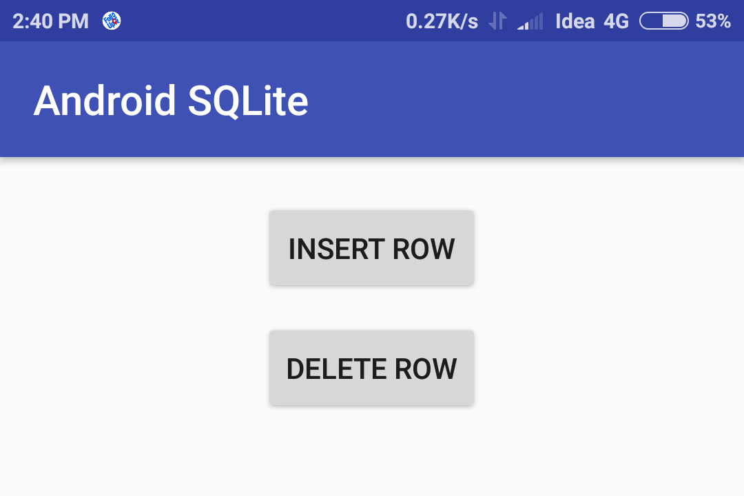 setting up sqlite database android